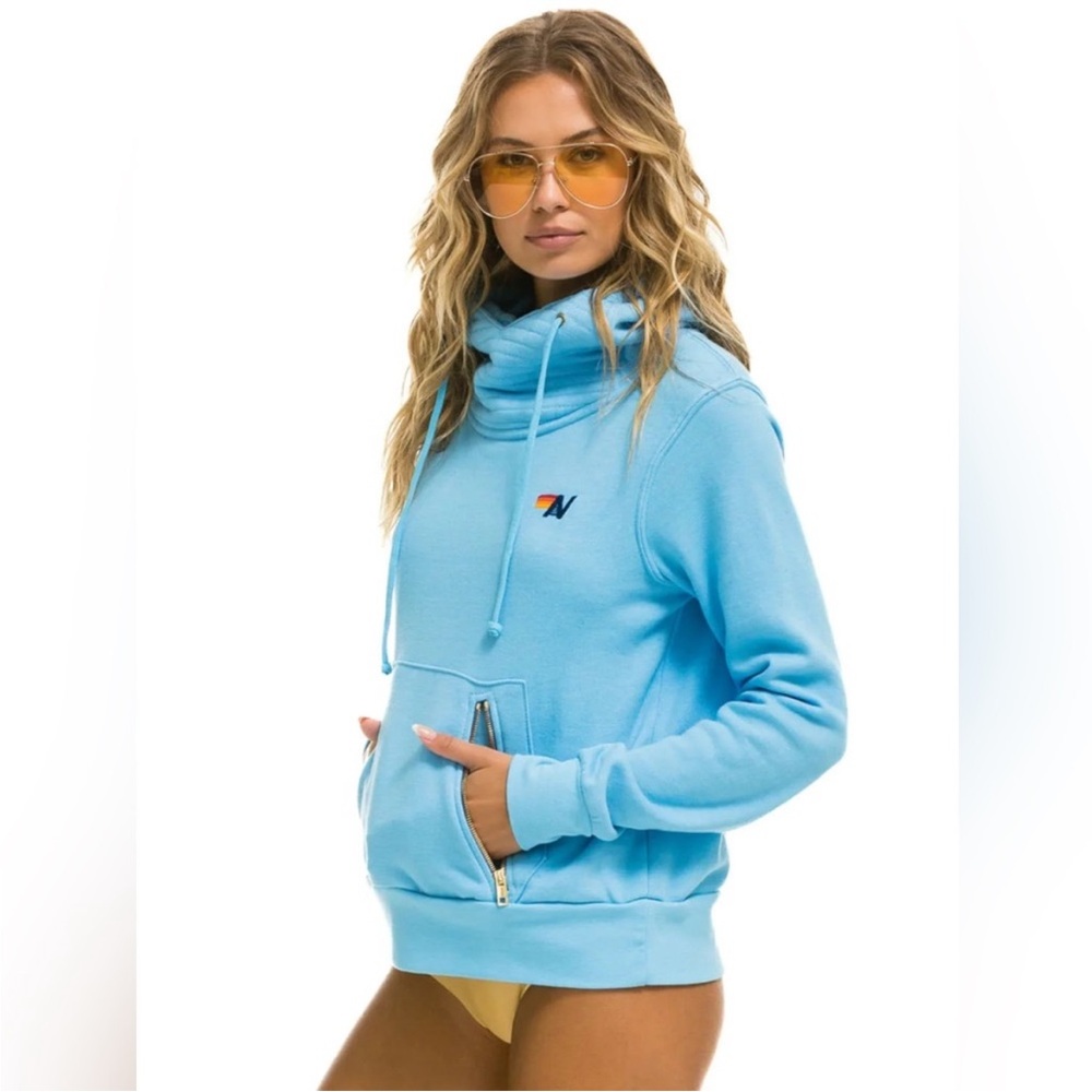 Aviator Nation Light Blue Hoodie